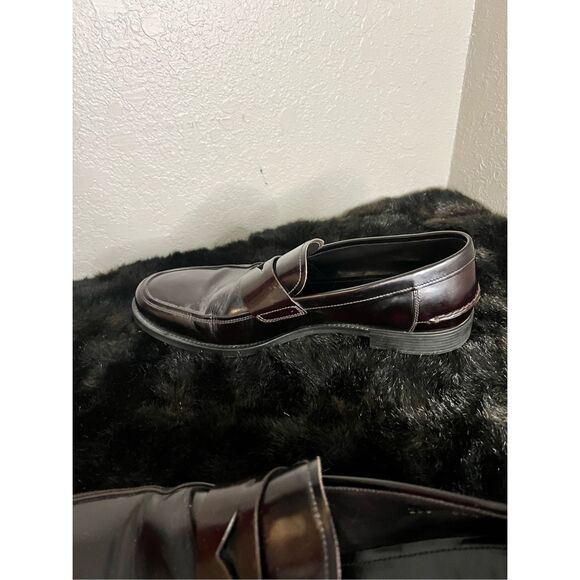 Prada Men\'s 2DC084  Brushed Spazzolato Leather Business Shoes 9.5 penny loafer main image 11